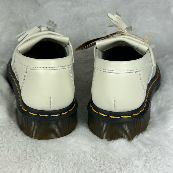 HP🎉NWT Dr Marten Adrian Tassle White Loafers - Picture 6 of 14